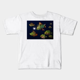 Steampunk Fish Shoal 3 Kids T-Shirt